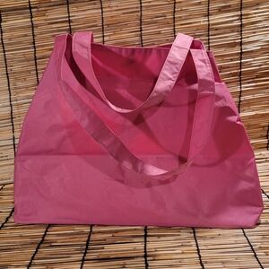Exclusive  Bloomingdale's Pink Nylon Exterior & Multicolor lining Tote/Shopper